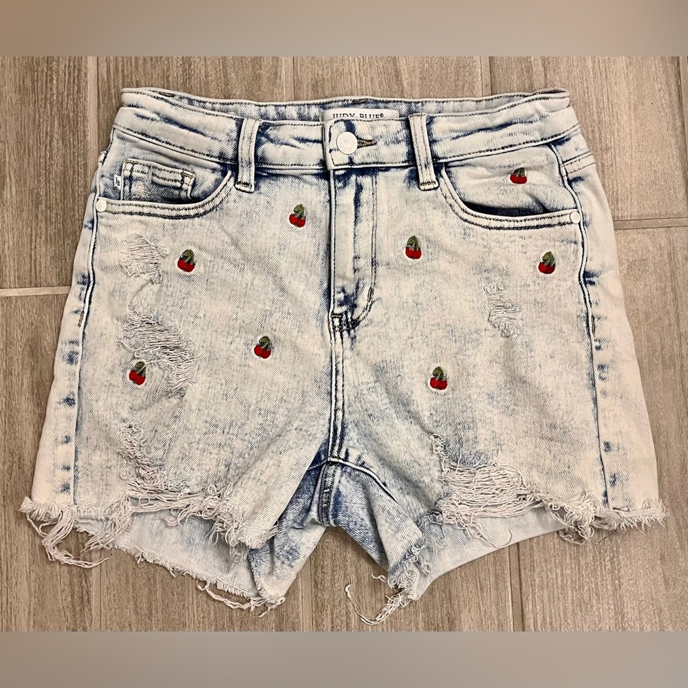 2 PAIRS! BUNDLE! Judy Blue embroidered Shorts Size medium - Picture 9 of 13